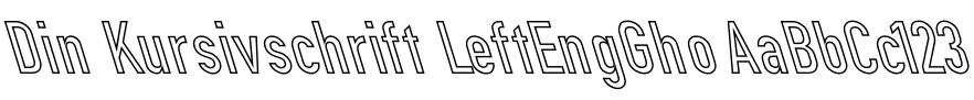 DIN Kursivschrift
