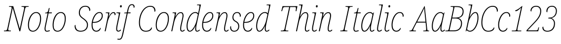 Noto Serif Condensed