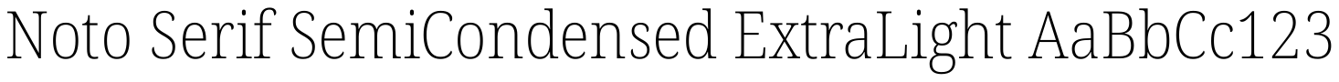 Noto Serif SemiCondensed