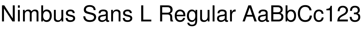 Nimbus Sans L