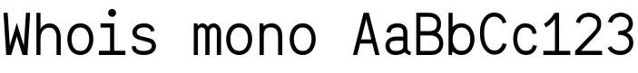 Whois-mono